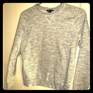 H&M long sleeve pullover blue and white wash look
